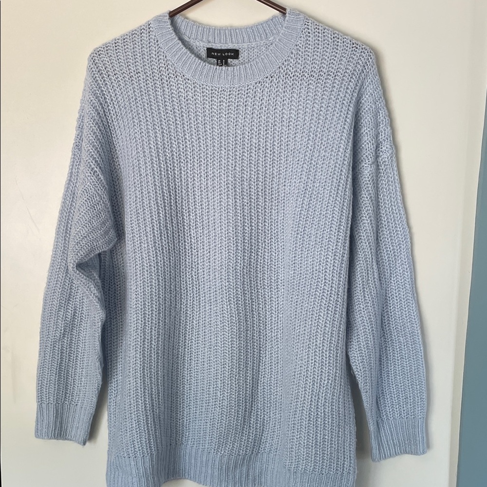 Women’s New Look Long Sleeve Sweater - Baby Blue